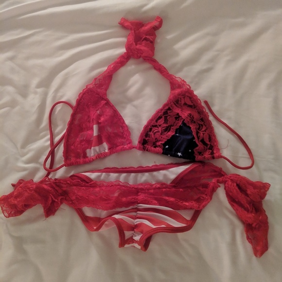 Other - American flag lace bikini